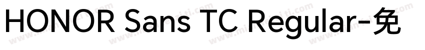 HONOR Sans TC Regular字体转换